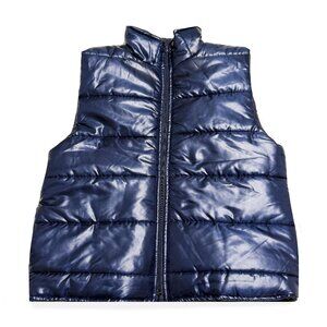 Vintage Outer Gems, Puffer Vest Jacket / Navy Metallic